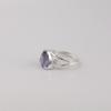 Natural Iolite Gemstone 925 Sterling Silver Wedding Jewelry Triangle-Cut Pretty Ring For Women CZR-17-9