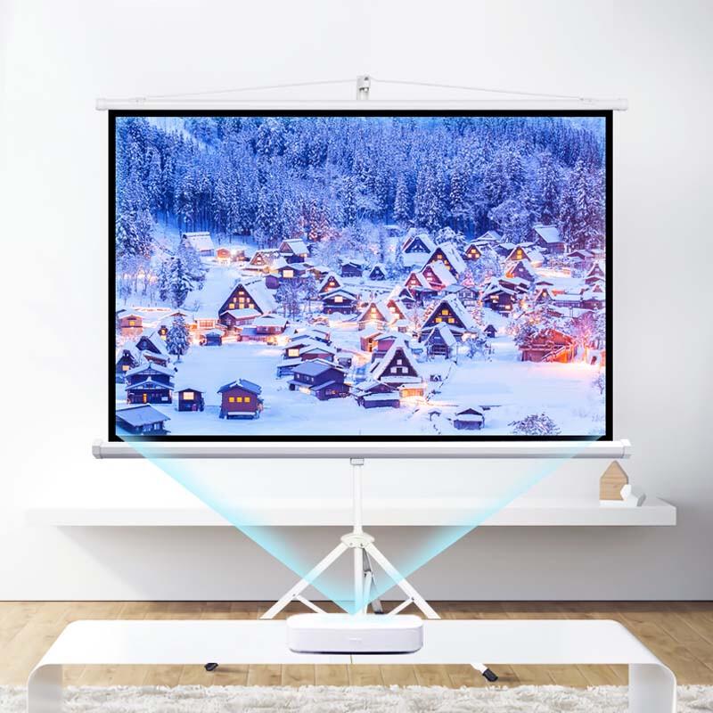 Jingmi 100-inch 16:9 HD Projector Screen with Stand