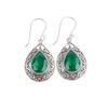 Chrome Diopside Gemstone 925 Sterling Silver Jewelry Handmade Earrings 1.72" CE-4-10