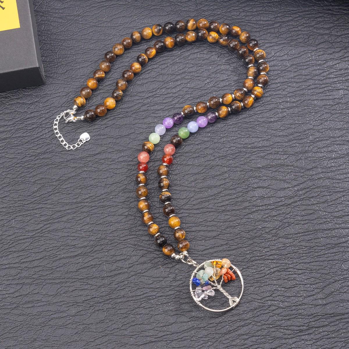 

Розкішне намисто-підвіска з натурального кристала для светрів