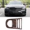 2 szt. Osłona panelu zmiany biegów konsoli dla Mercedes Benz E class W213 16 18 Drewno w kolorze orzechowym