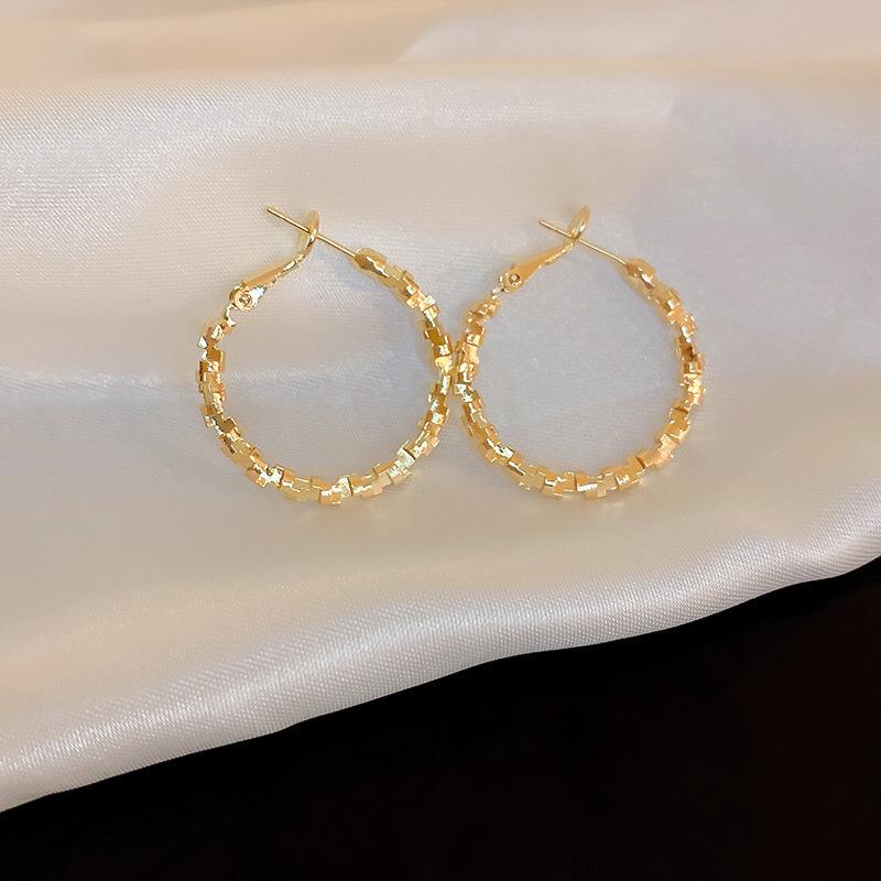 Silver Needle Zircon Star Flower Tassel Stud Earrings - Elegant and Fashionable Women's Accessory