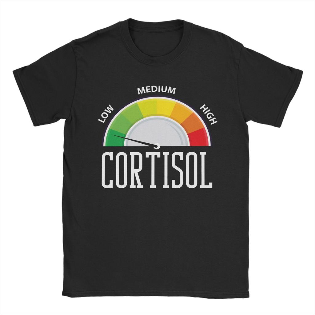 Mens Womens Low Cortisol Levels V T Shirt Cotton Printed Tee Shirts  Clothing Outfits