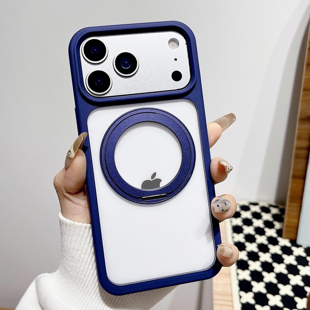 

Роскошный Чехол Для Magsafe С Металлической Подставкой, Вращающейся на 360°, Для iPhone 17 17Pro iPhone17 Pro Max 17ProMax, Магнитный Бампер iPhone17 Pro