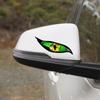 2pcs Car Sticker Evil Eye Pvc Zombie Sunscreen Waterproof Decal for Rearview Mirror 13cm*5cm