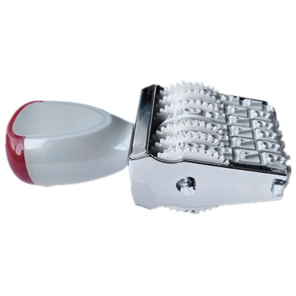 Rubber Date Stamp 6 Digits 8 Digits Rubber Stamp Line Dater Office Stamp Rotating Stamp for Scrapbooking Packaging Craft