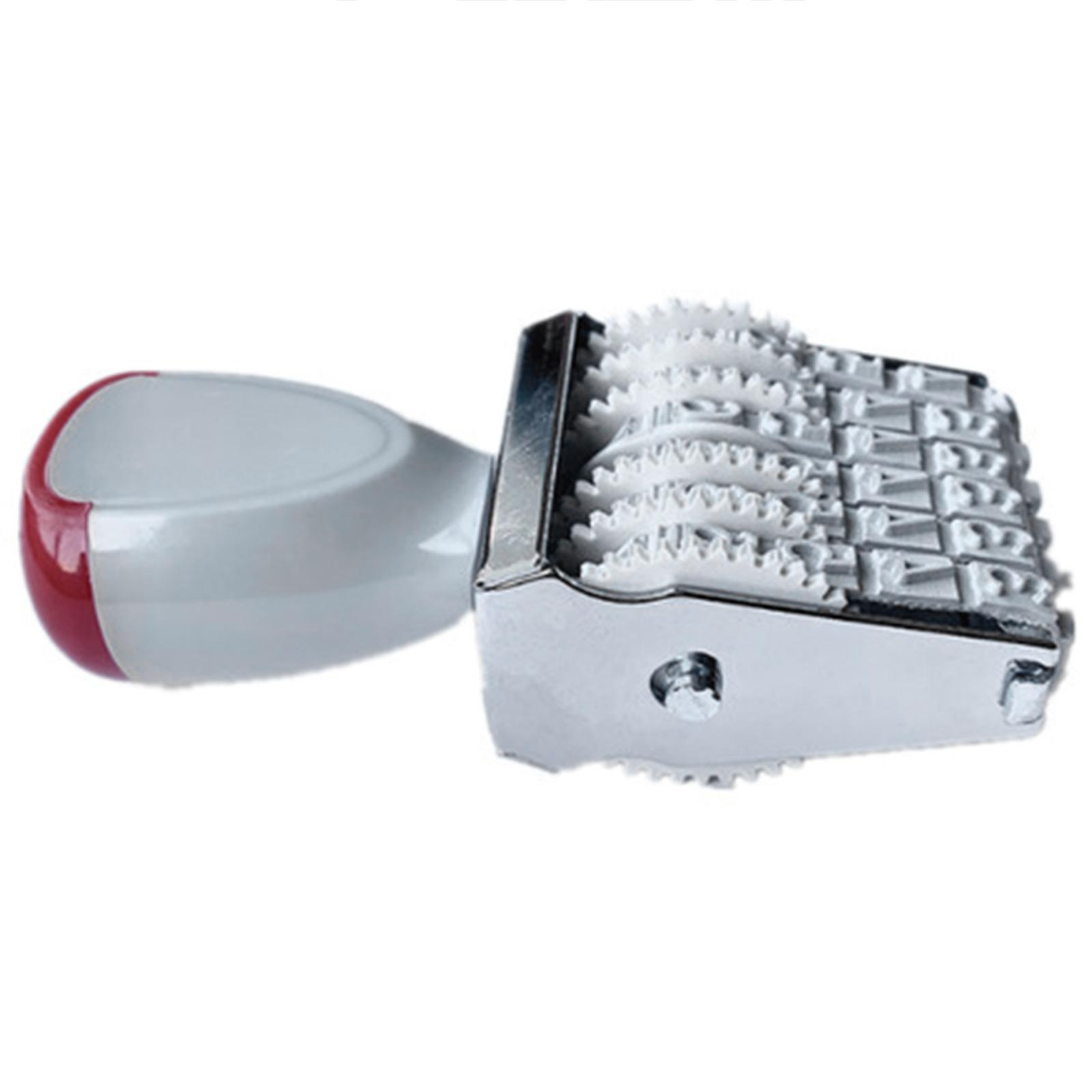 

Резиновый датер 6 цифр 8 цифр Резиновый штамп Линейный датер Офисный штамп Вращающийся штамп для скрапбукинга Упаковка Рукоделие D