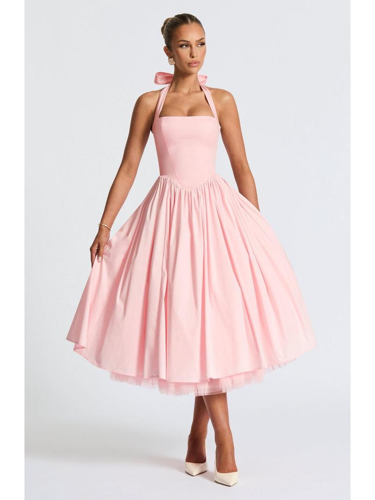 Lace-Up Waist-Cinching Puffy Evening Gown (European and American Design) - 2025 Collection