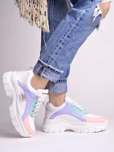 Shoetopia Women S Slip-On Sneakers White,7 Uk 7 UK белый