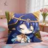 Layla Cute Genshin Impact Cushion Cover Square Short Plush Pillow Case Living Room Sofa Home Decor Funda X
