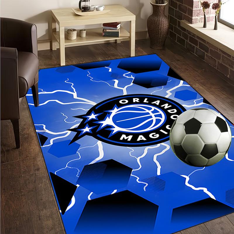 Orlando basketball Rug Office Carpet Non-Slip Mat, Chair Rug Floor Covering for Gaming, Bedroom, Living Room , Home Decor Christmas Gift