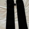 Fashionable Plush Balls Bows Adorned Leg Warmers for Women's Cable Knitted Stretchy Leg Covers Sleeves Calf Socks