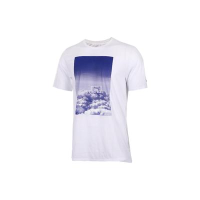 Landscape Print Crew Neck T-Shirt Men Tops White 844505-101