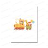 Train Animals Monkey Rabbit Giraffe Lion Nursery Wall Art Canvas Painting Nursery Poster And Print Wall Pictures Kids Room Decor