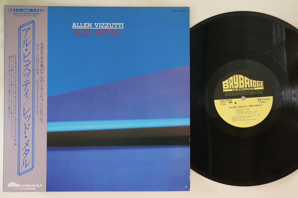 LP Record ALLEN VIZZUTTI - Red Metal KUX173B BAYBRIDGE 1983 Japan Obi Jazz Used