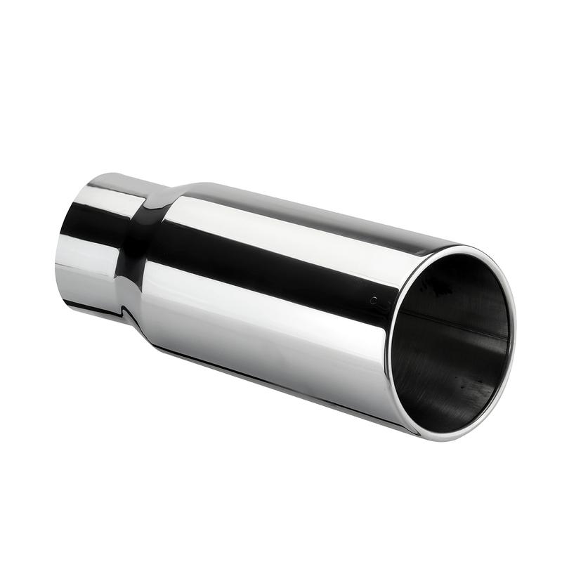 Punct final de evacuare universal 4 inch intrare 5 inch ieșire Lungime 12 inch Tub de eșapament Anti-coroziv Mașină Gât drept de eșapament