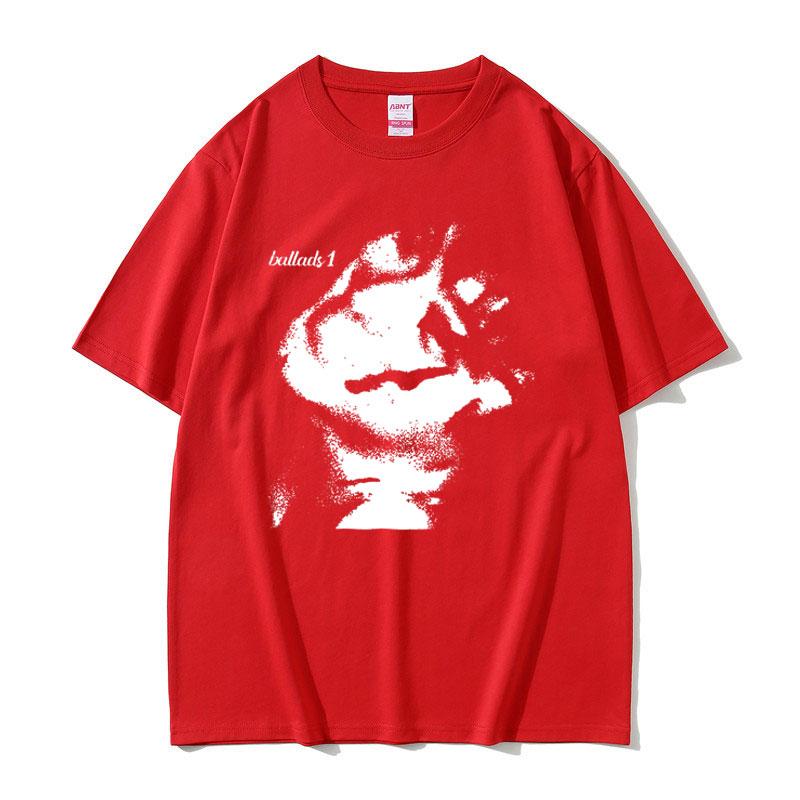 2025Summer Man Clothing 100%Cotton Tshirt Singer Joji Ballads Album American Streetwear Hipster 100% Pure Cotton Printed T-shirt XL