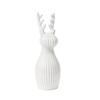 3D Printed Cat Statue Stripe Texture Pray Girl Sculpture Minimalist Tabletop Ornaments  Home