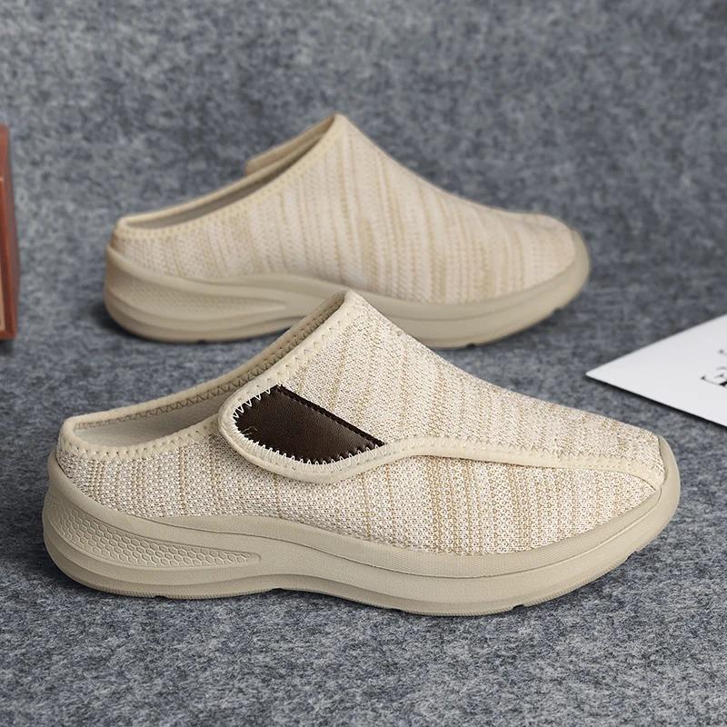 Couple Slippers Fashion Baotou Half Slippers Light Comfort Sport Slipper Non Slip Flat Slipper New Casual Slippers for Men Women