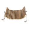 Hamster Wooden Swing Natural Large Space Climbing Playing Hamster Swing Hammock with Hanging Chain for Mice Parrots