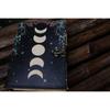 Sun and Moon Handmade Deckle Paper Journal for Men and Women7/5 grimoire Spell notebook for traveling sketchbook book