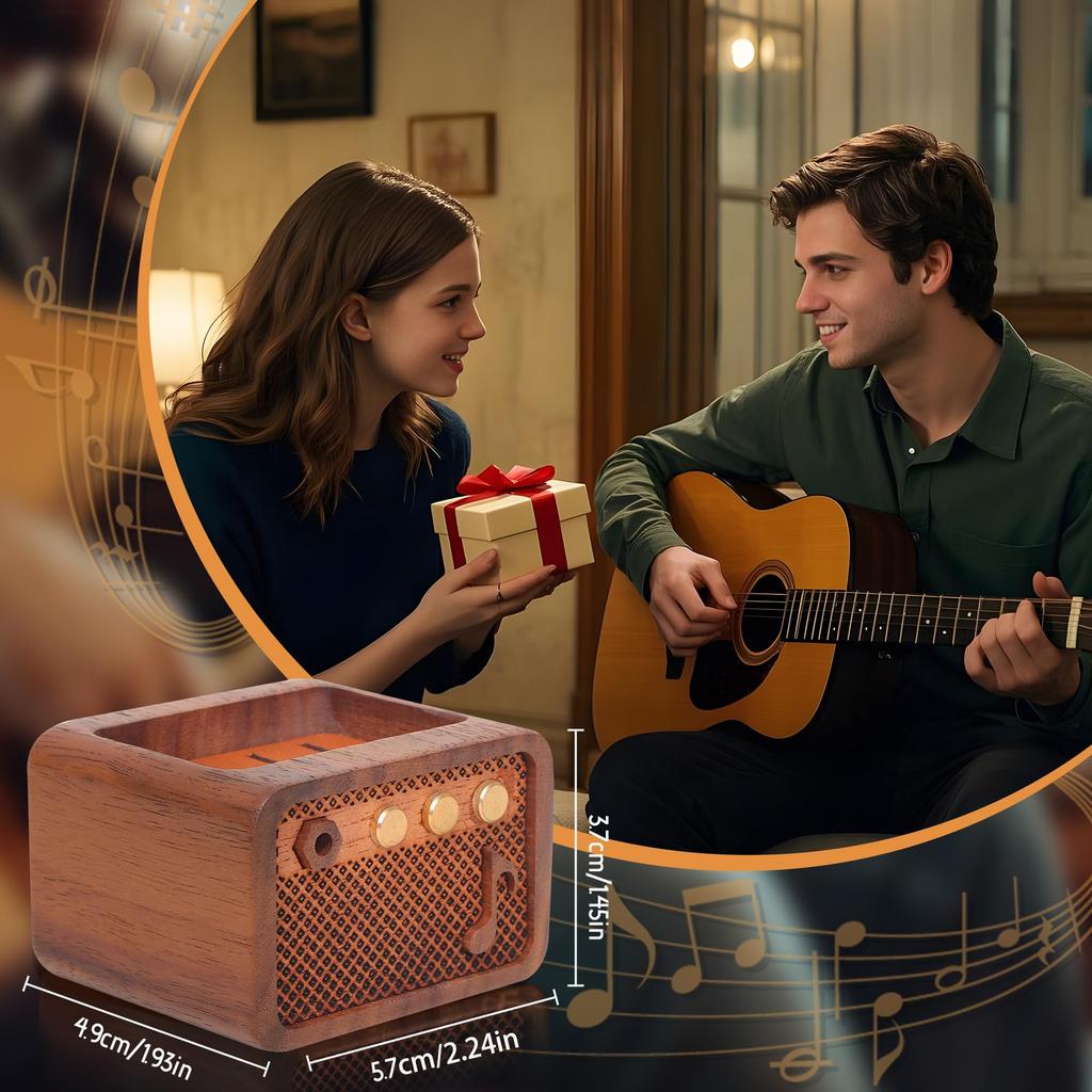 CoolGift Mart Guitar Pick Pick Storage Wooden Electric Guitar Pick Stock Walnut Holder, Case, Display,