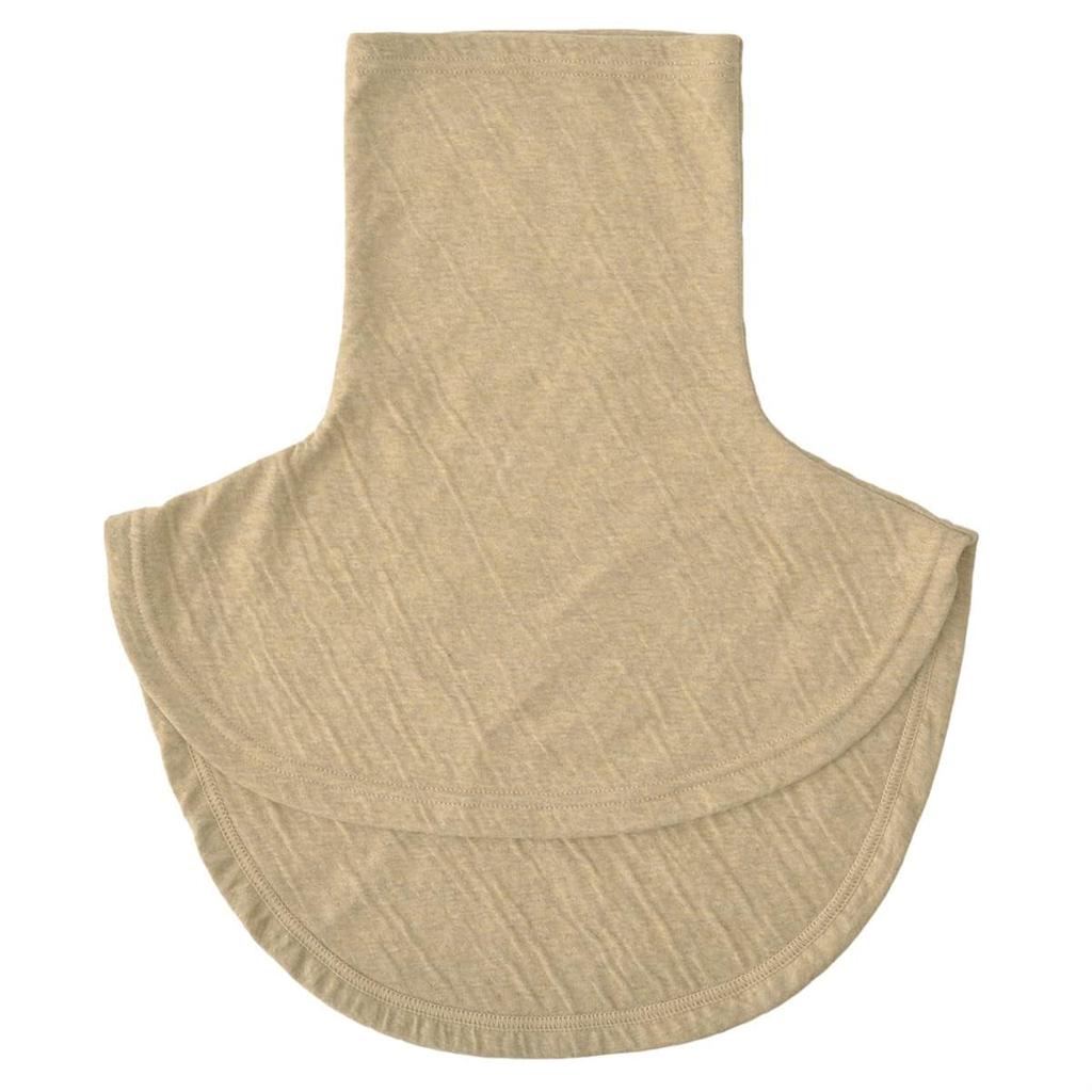 Turtleneck Neck Warmer Size Fits for Sleeping Organic in [CHARM] Women's (One All/Beige) (100% Cotton/Made Japan)