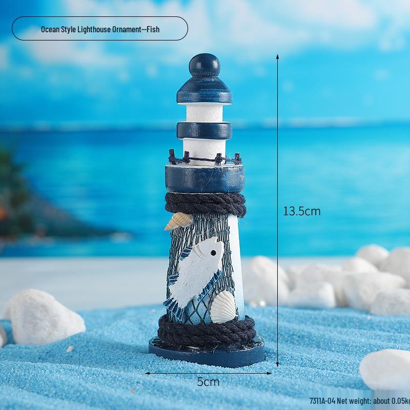 Mediterranean Ocean-Themed Wooden Decor for Home & Office