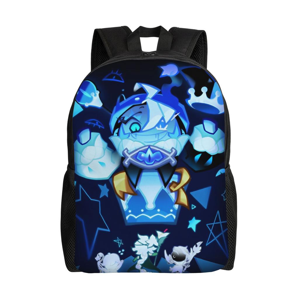 Zaino Shadow Milk Cookie Run Kingdom per Uomo Donna Casual Studente Lavoro Daypack Carino Cartone Animato Anime Laptop Borse in Tela Durevole