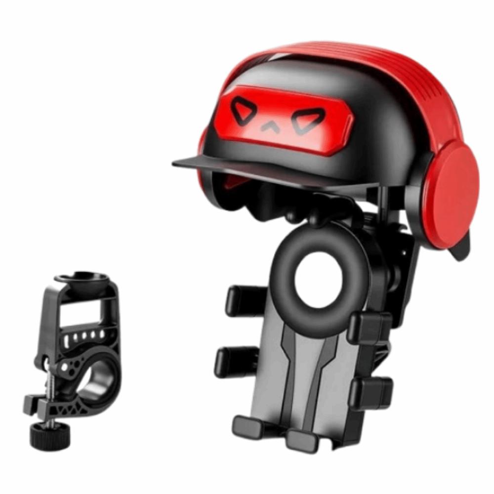 

360° Rotatable Bicycle Phone Stand Rainproof Phone Navigation Mount Riding Accessories Style 1 Black