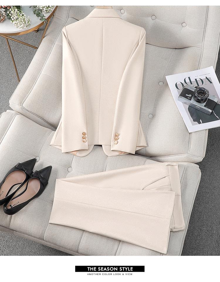 Women's Pink Slim Fit Professional Suit - Spring/Autumn 2026 High-End Formal Wear