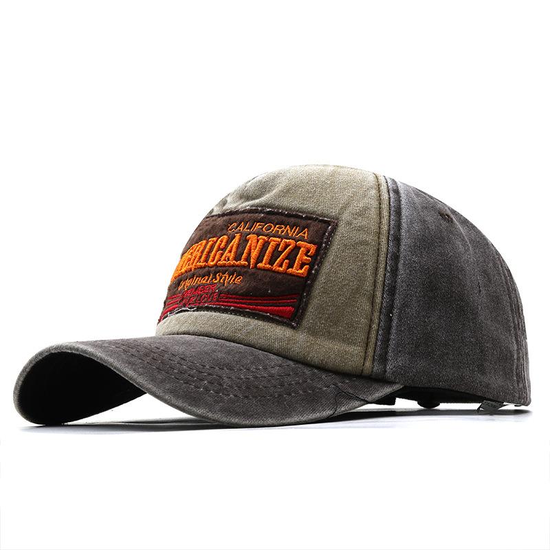 Hat Men's Patch Embroidery Alphabet Sports Baseball Cap Women's Casual Versatile Sunshade Korean Embroidery Cap ins Tide