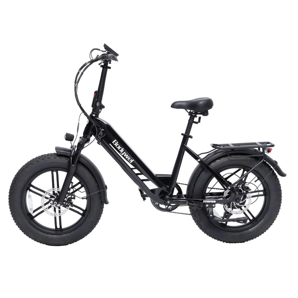 Bodywel F20PRO 20 Inch All Terrain Snow Electric Bicycle 500W Brushless Motor 48V18Ah Battery Outdoor E-Bike With 130 Kilometer Ultra Long Range