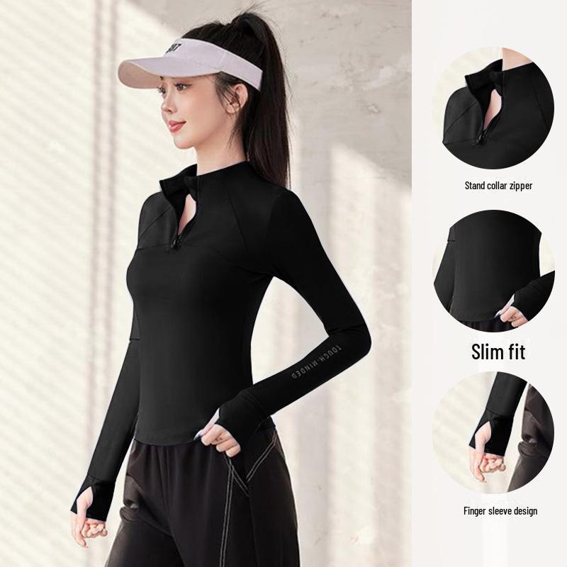 

Женские топы с длинным рукавом для бега и йоги весна-лето 2025 для утренних пробежек и фитнеса 4XL