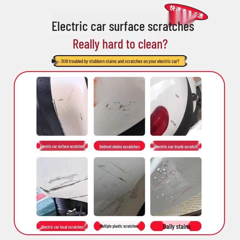 Newcomer Discount: Electric Vehicle Scratch & Stain Cleaning Paste for Motorcycle Plastic Shell Refurbishment