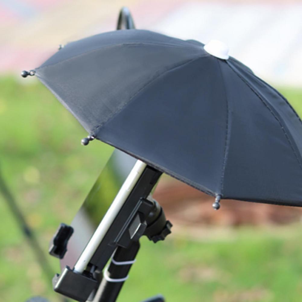 1 Satz Handyhalter Lokomotive Regenschirm Wasserdicht Tragbar Mini Sonnenschirm Legierung Sonnenschutz Fahrrad Regenschirm