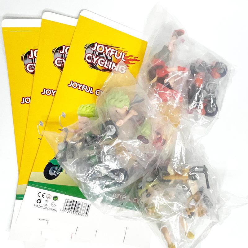 15CM Anime One Piece Monkey D Luffy Figure Roronoa Zoro Motorcycle Model Toy Doll Desktop Car Ornaments Action Figure PVC