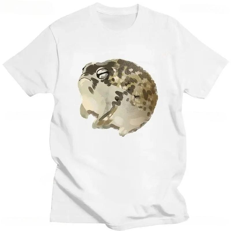 Fashion Desert Rain Frog Fat Frog Cute Print Tshirt Funny Cute Top Kawaii Casual Street Loose Women TShirt Clothing