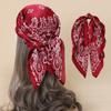 Soft Material Square Silk Scarf 70x70cm Size Women Neck Scarf Luxury Foulard Scarf  Bag Decoration