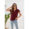Womens Loose Fit Casual Short Sleeve T-Shirt Round Neck Comfortable Street Style Top
