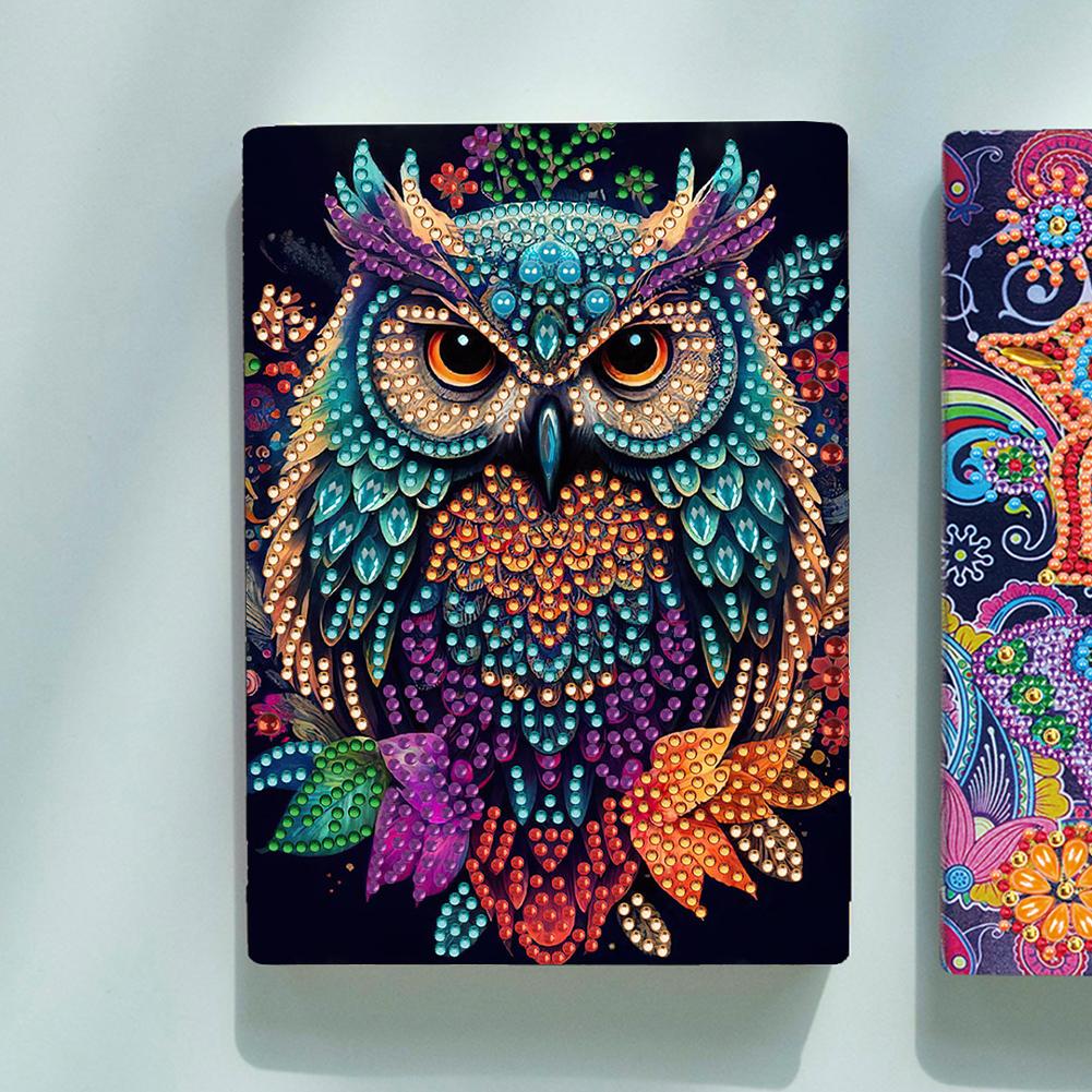 50-Page A5 Size Diamond Painting Diary Book Crystal Notepad Sketchbook Diamond Painting Notebook Set Holiday Birthday Gift