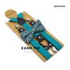 Adult Unisex 4-Clip Elastic Suspenders & Bow Tie Set, Non-Slip, Solid Color, 2.5cm