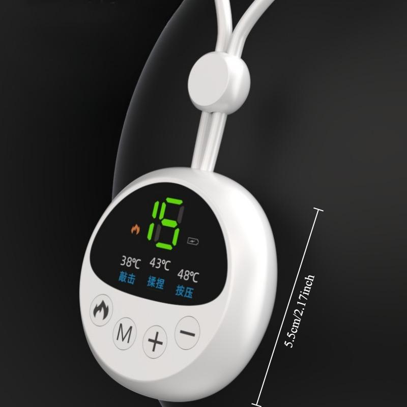 EMS Neck Massager Portable Three Gear 15 Level Heating for Home Office Travel Muscle Relaxation Men Women Adults