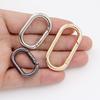 Zinc Alloy Electroplated D-Shaped Keychain Handle Ornament