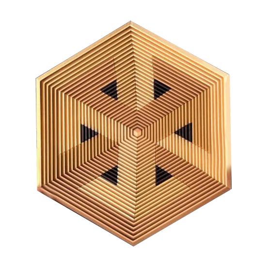 Hexagon Twist Illusion Toy Anxiety Stress Relief 3D Printed Hexagon Fidget Toy Adults Portable Travel Hexagon Decompression Toy