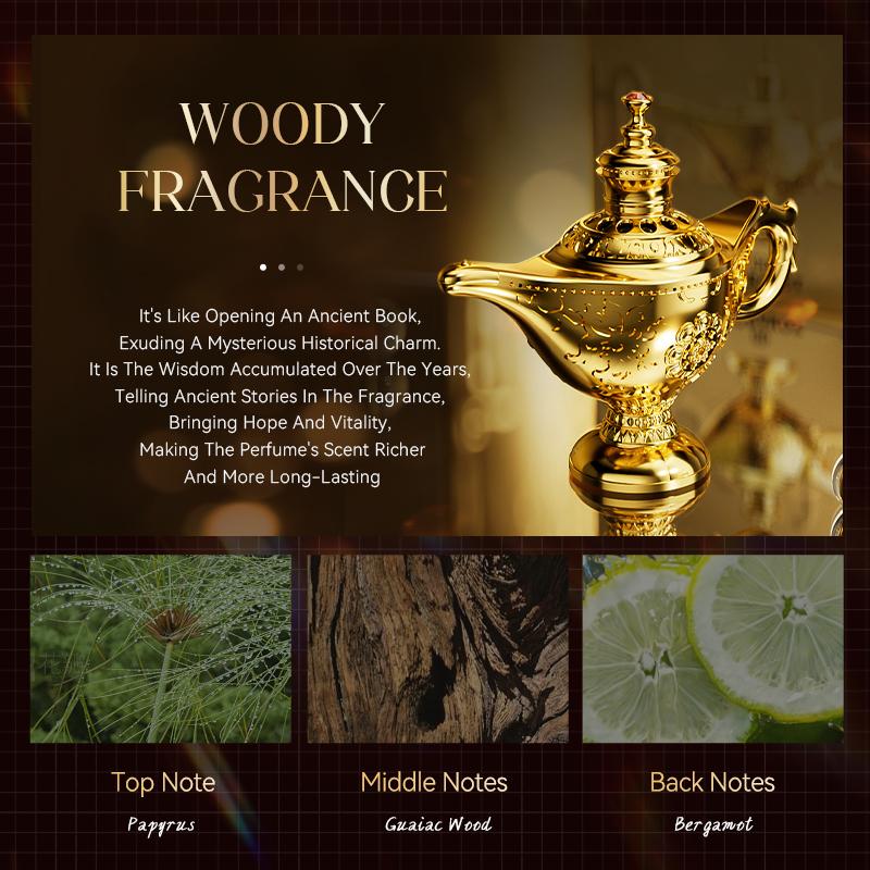 Wish Lamp Perfume, 85 Ml, a Men’s Cologne with a Woody Fragrance, Ideal for Everyday Use and Travel, a Dreamy and Mystical Holiday Gift