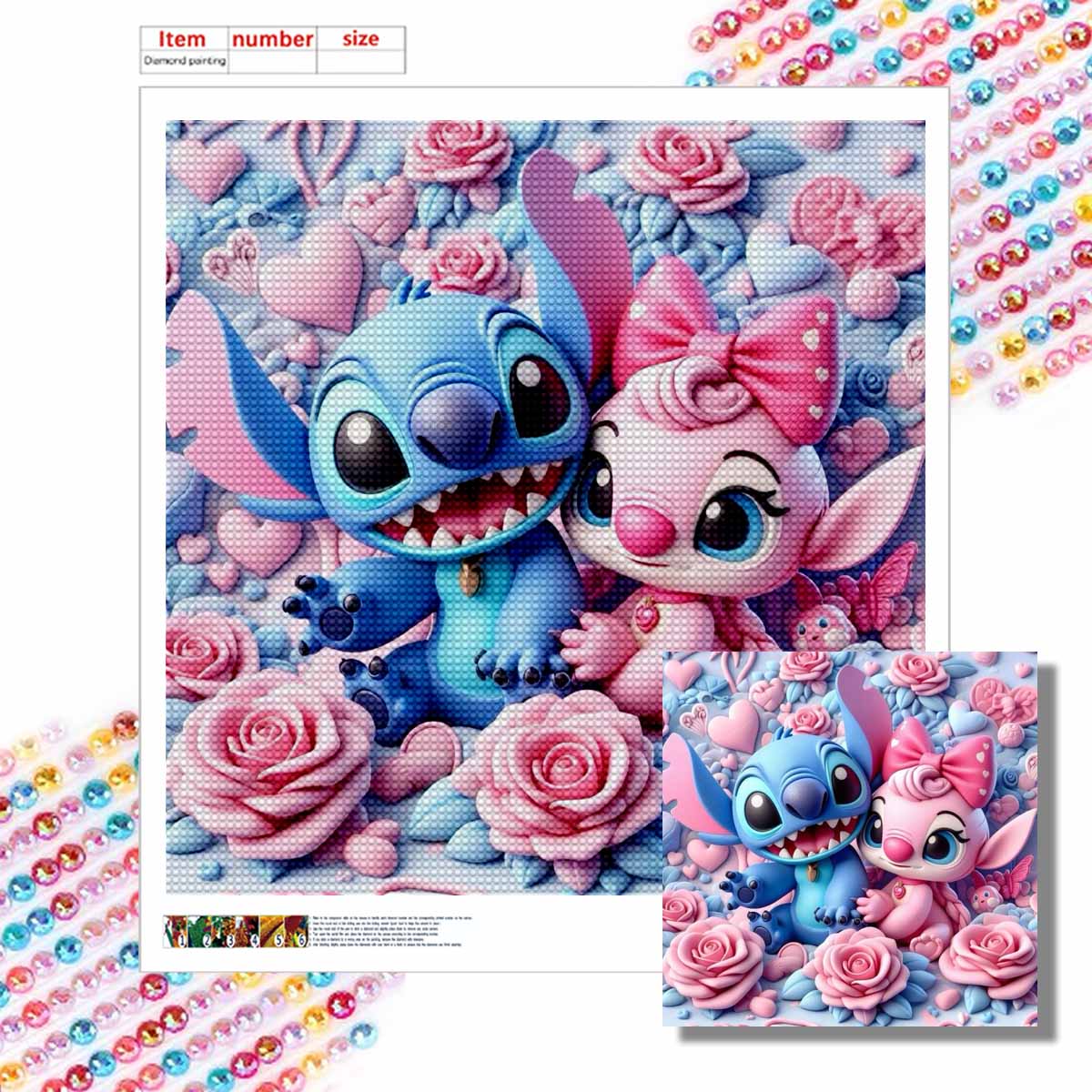 

Набор для алмазной вышивки 5D своими руками, Stitch In Love, 5D круглые алмазы, вышивка кристальной мозаикой, подходит для домашнего настенного декора Round 20x20cm