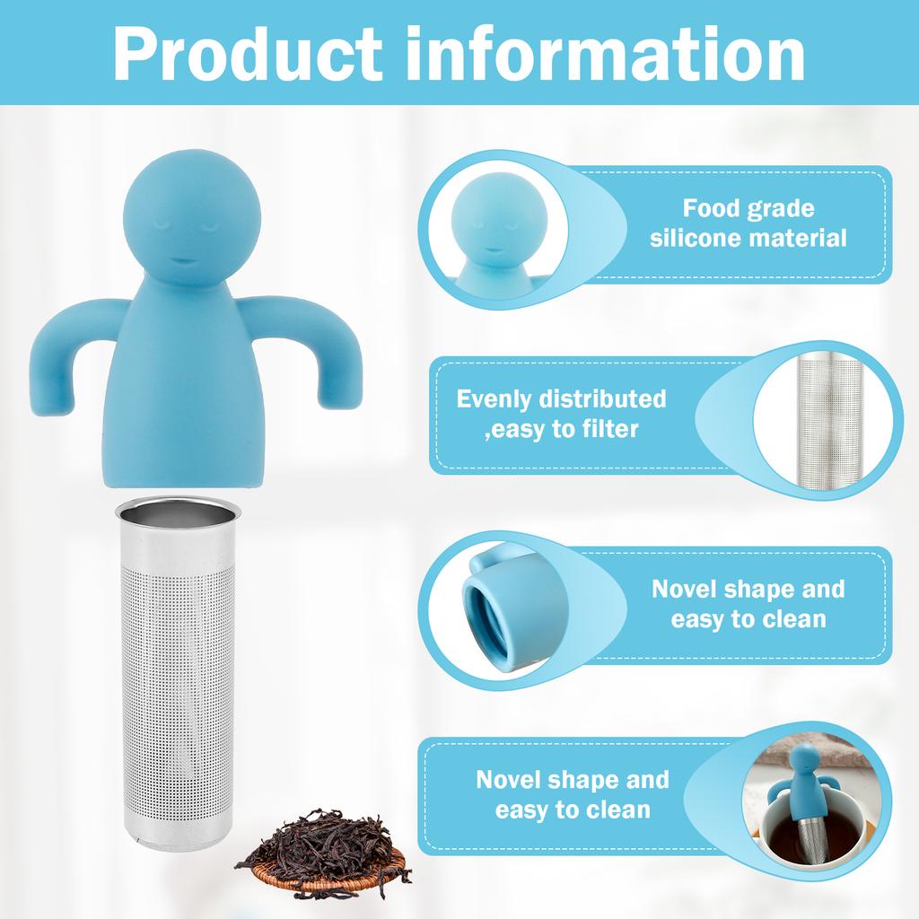 4Pcs Tea Infuser for Loose Tea Ultra-Fine Mesh Tea Strainer 304 Stainless Steel Tea Filter Tea Steeper Tea Strainer for Teacups