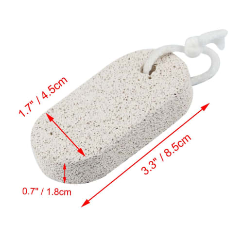 uxcell Natural Pumice Stone, Oval Foot Sanding File for Heels, Callus Remover, Professional Foot Pedicure Tool, Exfoliating Stone, Foot Scrubber for H