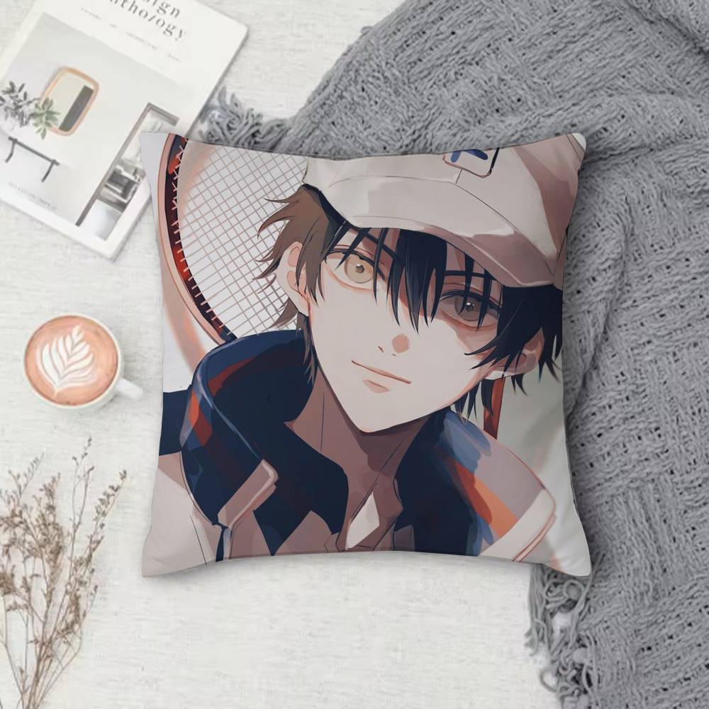 The Prince of Tennis Doublesided Printed Square Decorative Cushion Cover for Sofa Living Room Home Decor